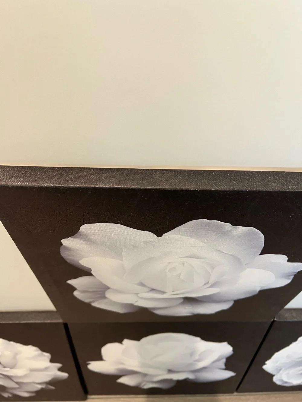 4 piece Flowers Wall Art Canvas Pictures. 12